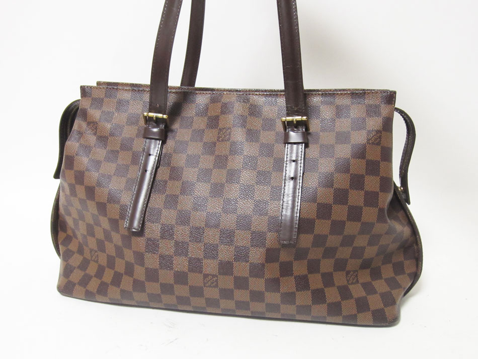 LOUIS VUITTON ルイヴィトン ダミエ チェルシー トートバッグ ショルダーバッグ N51119【中古】