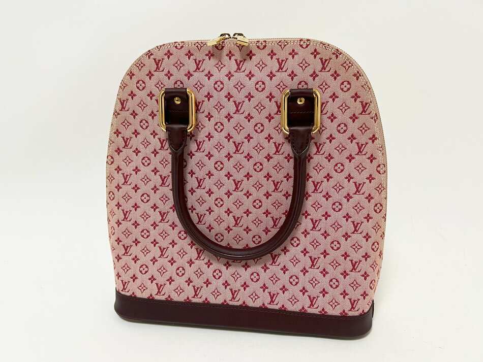 LOUIS VUITTON ルイヴィトン モノグラム・ミニ アルマ・オ トートバッグ チェリー ピンク M92204 美品【中古】