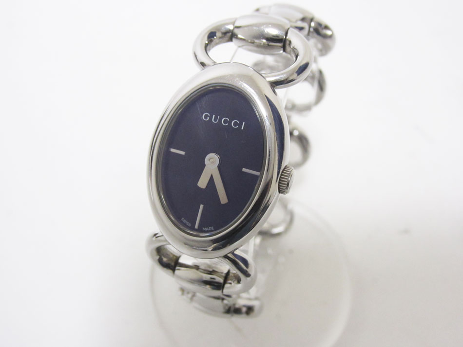 GUCCI グッチ レディース ウォッチ 腕時計 ブレス シルバー 118 YA118501 美品【 ...