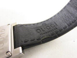 GUCCIグッチレディースウォッチ腕時計シェリーラインクロコダイルレザークォーツ7700L超美品【中古】