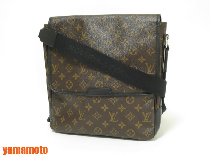 LOUIS VUITTON ルイヴィトン モノグラム・マカサーライン バスMM メンズ ショルダーバッグ 斜め掛け M56715 美品 【中古】