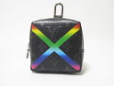 LOUIS VUITTON ルイウ゛ィトン シャイニー モノグラム エクリプス レインボー ビジューサック・スクエアポーチ MP2467 未使用品【中古】