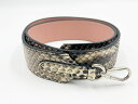 LOUIS VUITTON ルイヴィトン パイソン ショルダーストラップ カーフレザー ローズバレリーヌ J02293 美品【中古】