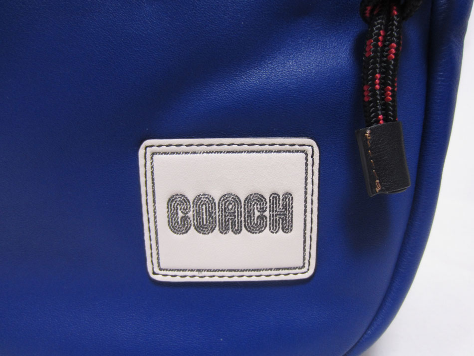 COACH コーチ ペイサー バックパック ウィズ コーチ パッチ レディース リュック リュックサック レザー スポーツブルー 78830 新品同様【中古】