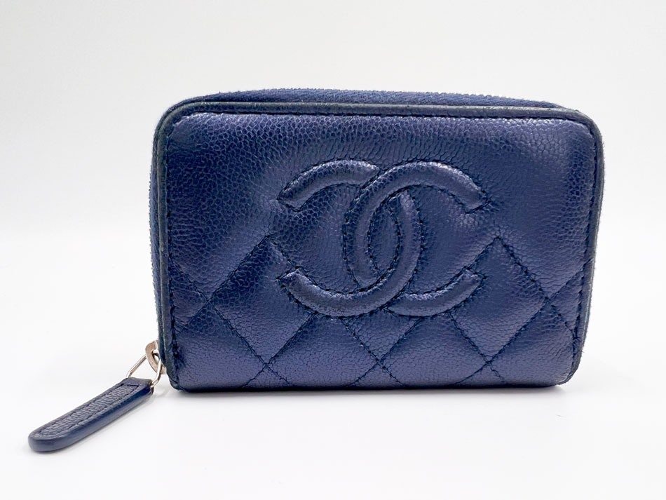 VIP◆送料込み【CHANEL】フラップ コイン 財布 ネイビーブルー 楽天市場】シャネル コインケース ブルーの通販