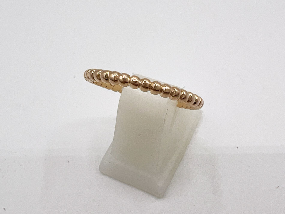 Van Cleef&Arpels VCA ヴァンクリーフ&アーペル ペルレ ゴールドパール リング スモールモデル 指輪 ローズゴールド 1.7g #53 750 K18 VCARPJMF 2025年9月購入 美品【中古】のサムネイル