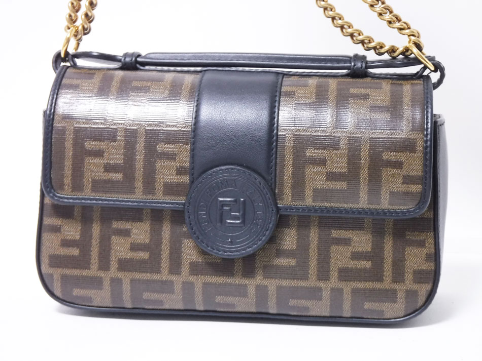 FENDI tFfB nhobO `F[V_[obO 2WAY DOUBLE F SMALL uE O[ 8BT308 A5MP F153A i yÁz