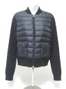 MONCLER モンクレール ダウンジャケット レディース ブルゾン TRICOT CARDIGAN ブラック ニット XSサイズ 美品【中古】