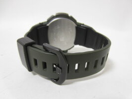 CASIOカシオPROTREKプロトレック電波ソーラーメンズウォッチ腕時計タフソーラーカーキPRW-7000-3JF美品【中古】