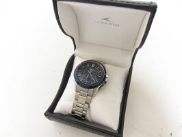 CASIOカシオOCEANUSオシアナスフルメタルGPSハイブリット電波ソーラーメンズウォッチ腕時計OCW-G1100TG-1AJF【中古】
