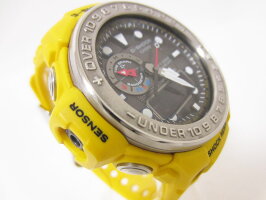 CASIOカシオG-SHOCKGショックGULFMASTERガルフマスター電波時計トリプルセンサーメンズウォッチGWN-1000-9AJF美品【中古】