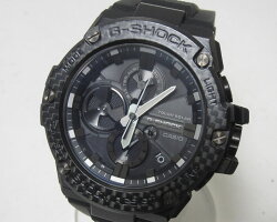 CASIOカシオG-STEELGスチールBluetooth搭載タフネスクロノグラフメンズウォッチ腕時計タフソーラーGST-B100X-1AJF美品【中古】