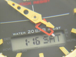 CASIOカシオG-SHOCKGショックBASICタフソーラー電波ウォッチメンズウォッチAWM-500GDゴールド超美品【中古】