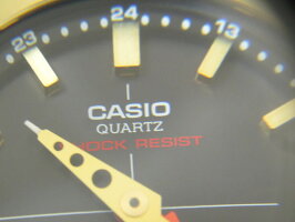 CASIOカシオG-SHOCKGショックBASICタフソーラー電波ウォッチメンズウォッチAWM-500GDゴールド超美品【中古】
