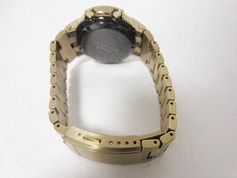 CASIOカシオG-SHOCKGショックBASICタフソーラー電波ウォッチメンズウォッチAWM-500GDゴールド超美品【中古】