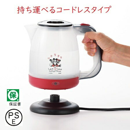 ミッキー＆ミニー電気ケトル1.1L（代引き不可商品） 2