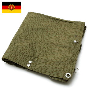 東ドイツ軍 レインドロップカモ テントシート USED軍幕 ミリタリー アウトドア 軍物 実物 本物 キャンプ 迷彩 パップテント