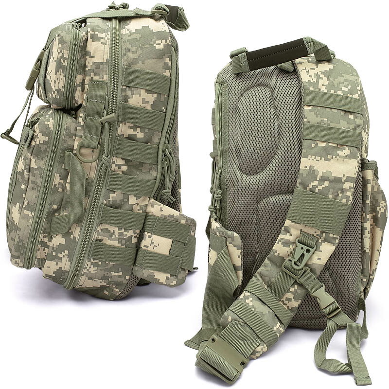 GB0104 ワンショルダーバッグ BS139YNBG-0104 MOLLEシステム対応 モール式 バックパック ミリタリーアサルトショルダー 迷彩柄 カモフラ柄 カバン 鞄 かばん 多機能的 アウトドア 旅行