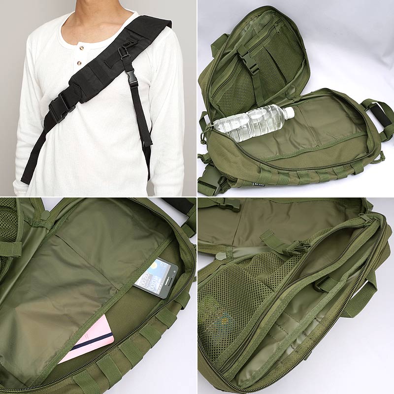 GB0104 ワンショルダーバッグ BS139YNBG-0104 MOLLEシステム対応 モール式 バックパック ミリタリーアサルトショルダー 迷彩柄 カモフラ柄 カバン 鞄 かばん 多機能的 アウトドア 旅行