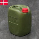 デンマーク軍 ウォータータンク オリーブ 5L USED EE874UN ポリタンク ウォーターボトル 5リットル 水 容器 携行缶 携帯缶 ポリエチレン プラスチック グリーン インテリア ミリタリー雑貨 実物ミリタリー 軍モノ 軍物