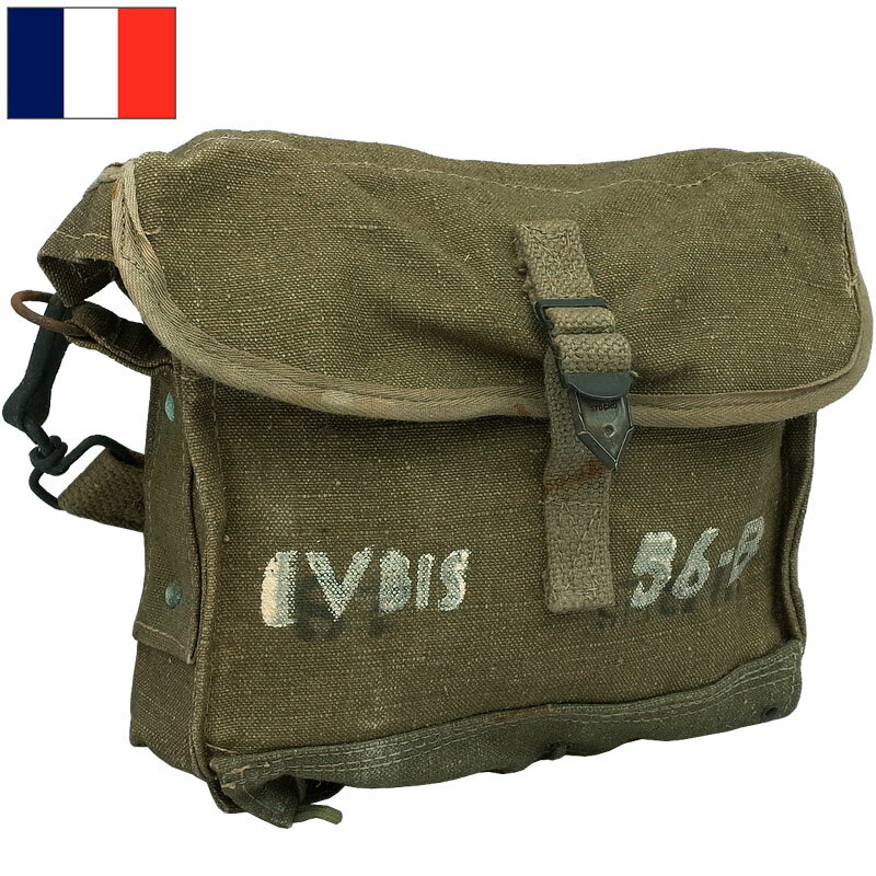 フランス軍 ノースコンバットバッグ オリーブ デッドストック BS145NN 実物ミリタリー 軍モノ 軍物 メディック メディカル 衛生兵 ショルダー BAG パック 袋 カバン 鞄 収納