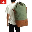 スイス軍 マウンテンダッフルバッグ レザーボトム USED BD026UN(4)