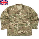 イギリス軍 バラックシャツ MTPカモ USED JS212UN 英軍 ARMY 陸軍 BARRACK SHIRT ライトウェイト 薄手 迷彩柄 カモフラージュ シャツジャケット パラシュートボタン フィールドジャケット コンバットジャケット 実物ミリタリー 軍物 軍モノ