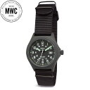 MWC ミリタリーウォッチカンパニー G10 12/24 PVD G10ウォッチ 5気圧防水 ブラックPVDスチールミリタリーウォッチ 日付表示付き 24時間ダイヤル腕時計 G10WATCH NATOストラップ ブラック ミリタリー 防水 リストウォッチ 男性 メンズ レディース ユニセックス