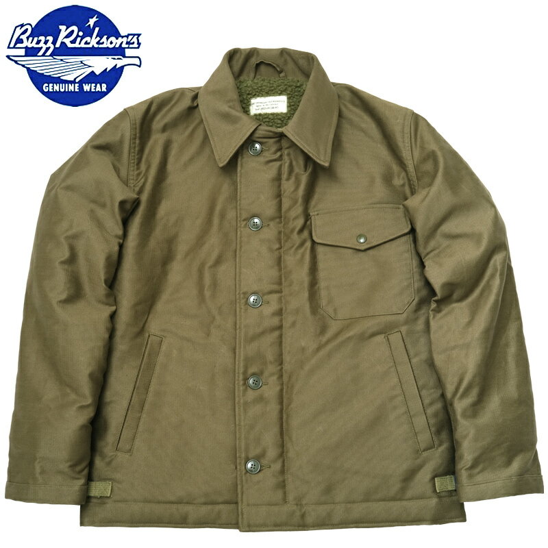 バズリクソンズ ジャケット メンズ ノベルティープレゼント BUZZ RICKSON'S バズリクソンズ #BR15155 A-2 デッキジャケット『JUNGLE CLOTH VERSION』メンズ 男性 A2 DECK アウター ブルゾン コート 米軍