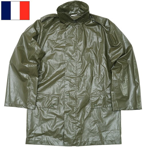 フランス軍 PVC レインコート オリーブ USED レインウェア ウェットウェザー ジャケット 雨具 雨合羽 雨天 防水 グリーン 仏軍 実物ミリタリー 軍物 軍モノ フランス軍 PVC レインコート オリーブ USED レインウェア ウェットウェザー ジャケット 雨具 雨合羽 雨天 防水 グリーン 仏軍 実物ミリタリー 軍物 軍モノ