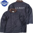 ノベルティープレゼント BUZZ RICKSON 039 S バズリクソンズ BR15340 N-1デッキジャケット NAVY DEPARTMENT DEMOTEX-ED N1 メンズ 男性 ミリタリー アウター ブルゾン ネイビー 海軍 防寒 冬