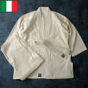 イタリア軍 柔道着 生成り 上下帯 3点セット デッドストック CS040NN 柔道衣 練習着 上衣 上着 下衣 パンツ ズボン 帯 トレーニング きなり 未使...