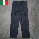 イタリア軍 MM チノパンツ ネイビー レディース デッドストック PP481NN 海軍 NAVY チノパン ユニフォーム トラウザーズ スラックス ズボン 紺色 コットンツイル カジュアル 女性 実物ミリタリー 軍物 軍モノ 未使用品