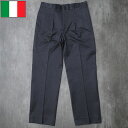 イタリア軍 MM チノパンツ ネイビー メンズ デッドストック PP481NN 海軍 NAVY チノパン ユニフォーム トラウザーズ スラックス ズボン 紺色 コットンツイル カジュアル 男性 実物ミリタリー 軍物 軍モノ 未使用品