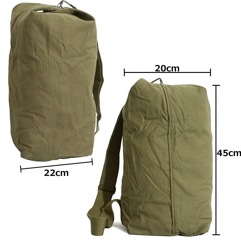 ミリタリー コットンダッフルバッグ Sサイズ 全2色 BD001YN コットンバッグ キャンバスバッグ 帆布 ショルダーバッグ カバン 鞄 かばん 無骨 キャンプ アウトドア 旅行通販格安セール情報 楽天 通販