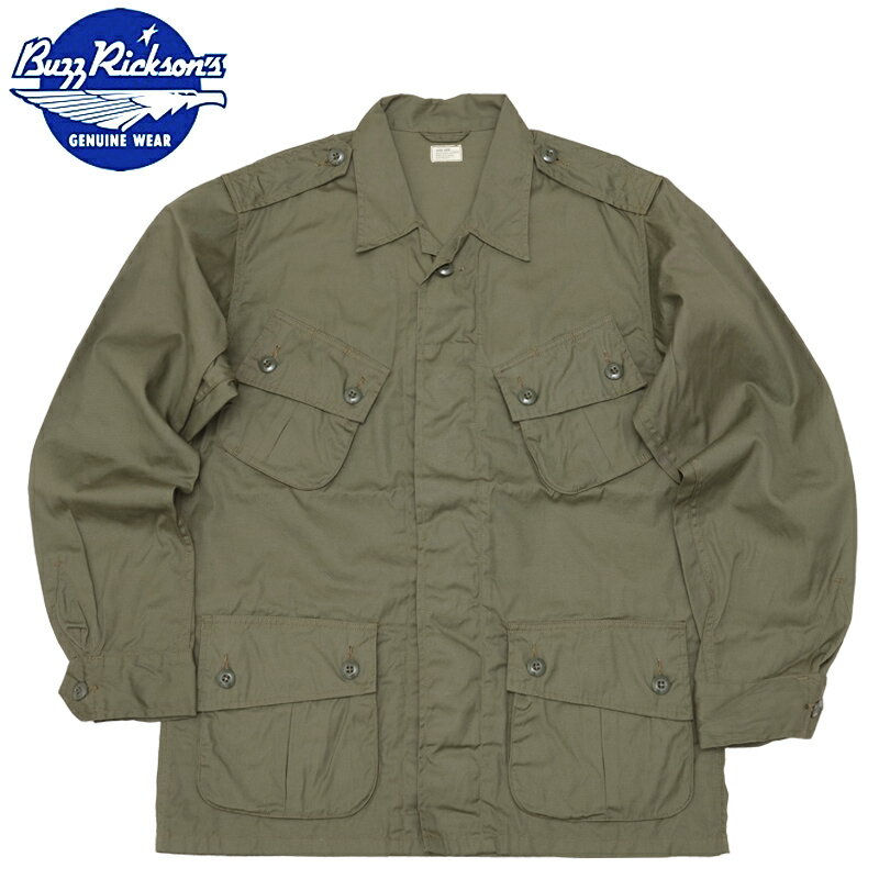 バズリクソンズ ジャケット メンズ BUZZ RICKSON'S バズリクソンズ #BR12247 ジャングルファティーグジャケット初期型『COAT.MAN'S.COMBAT TROPICAL』フィールドジャケットメンズ ミリタリージャケット アウター 1964年モデル メンズ ワークジャケットシャツ ベトナムジャケット コンバットジャケット