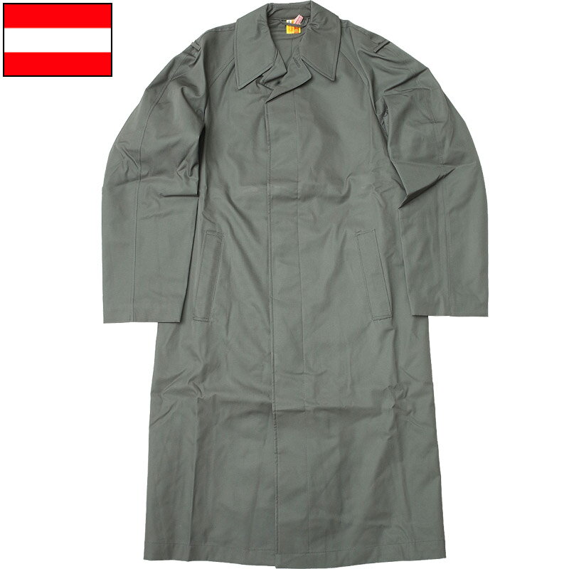 オーストリア軍 ステンカラーコート グレー デッドストック JC111NN