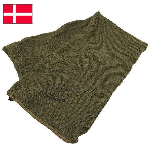 1点ならメール便可 デンマーク軍 ウールスカーフ USED