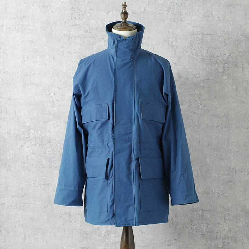 イギリス メトロポリタンポリス 防水 レインジャケット ブルー タイプ1 USED ロンドン警視庁 スコットランドヤード 首都警察 ウォータープルーフ 防風 雨具 雨合羽 スタンドカラー ブルゾン アウター ダブルジップ タクテルナイロン カジュアル 冬 ウインター 実物