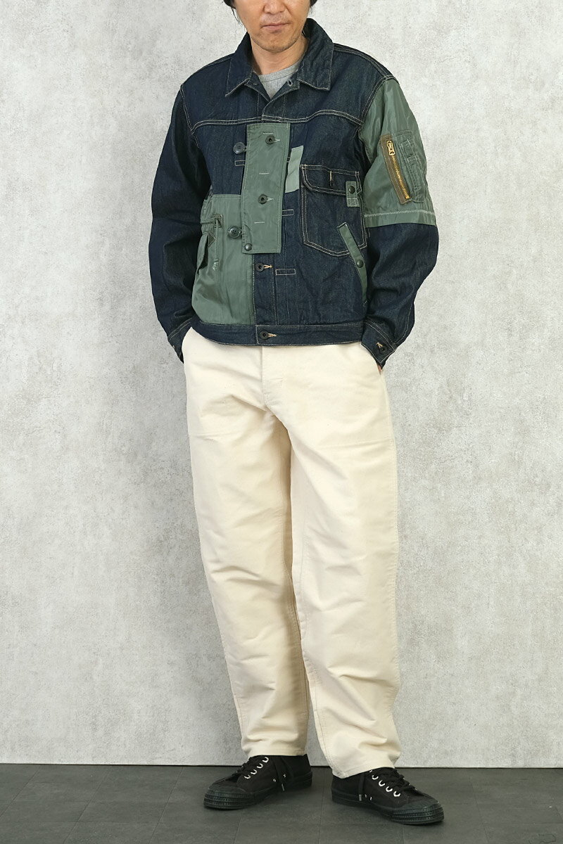 AVIREX アビレックス #7834252030 CROSSOVER G-ジャケット ACO クロスオーバー デニムジャケット ジージャン Gジャン メンズ 男性 アウター ブルゾン 春 秋 冬