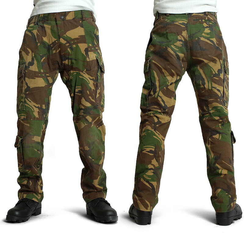 オランダ軍 カモパンツ USED PP045UN メンズ ミリタリー 迷彩 カーゴパンツ