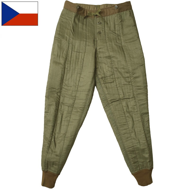 チェコ軍 M-60 ライナーパンツ デッドストック PP216NN M60 メンズ 防寒 インナー 中綿入り 部屋着 ミ..