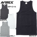 1点ならメール便送料無料 AVIREX #6143507 デイリーシリーズ リブタンクトップ メンズ 4色 S-XL