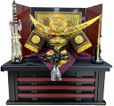 30号 上杉謙信着用兜セット 赤黒収納赤黒屏風(3270)着用兜飾り 戦国武将 五月人形 兜飾り 収納兜セット 端午の節句 初節句 お祝い プレセント ギフト ...
