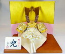 兜 S502 兜 飾り台 木目桜色 50x25 二曲一双 金彩ピンク 屏風 H21x15五月人形 兜飾り コンパクト 端午の節句 初節句 お祝い こどもの日 海外へのお土産 こだわりの兜 日本文化 日本伝統 日本土産 菖蒲の節句 総角結び