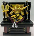五月人形 兜 5号 上杉謙信公兜セット 黒塗収納 三曲屏風 収納台付 弓太刀付 A509戦国武将 五月人形 兜飾り コンパクト 収納兜飾り 端午の節句 初節句 ...