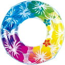 リブライト 東京ローソク 浮輪100cm クリアレインボーハイビスカス 081764-WR00704うきわ 海 海水浴 プール ビーチグッズ 水遊び用品 プール用品 夏休み アウトドア レジャー ビーチ 夏 サマー 大人気 レインボー ハイビスカス