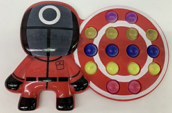 イカゲーム プッシュポップ バラ1個イカゲーム　玩具　ストレス発散　景品　お祭り　縁日　イベント　お子様ランチ　友達とシェア　おそろい　人気　ぷにぷに　プチプチ