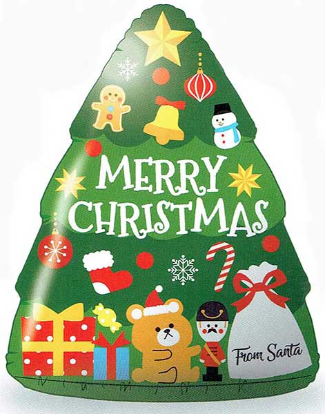 ビニールディスプレイ（M）クリスマスツリー　WG‐9502　クリスマス　装飾　デコレーション　イベント　パーティー　大きいサイズ　簡単便利　空気ビニール