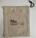 スウェーデン直輸入!巾着 スウェーデン語 fika Sサイズ小物入れ 布 化粧ポーチ 袋 ポーチ スウェーデン 北欧 プレゼント ギフト 北欧雑貨 おしゃれ ヨ...